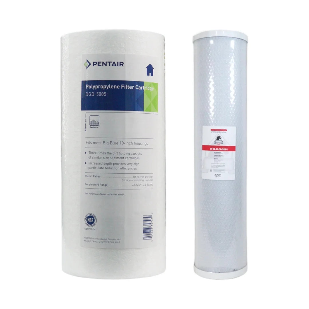 Combo Filter Pkg for 10/20" Big Blue Minirack UV | Bundle