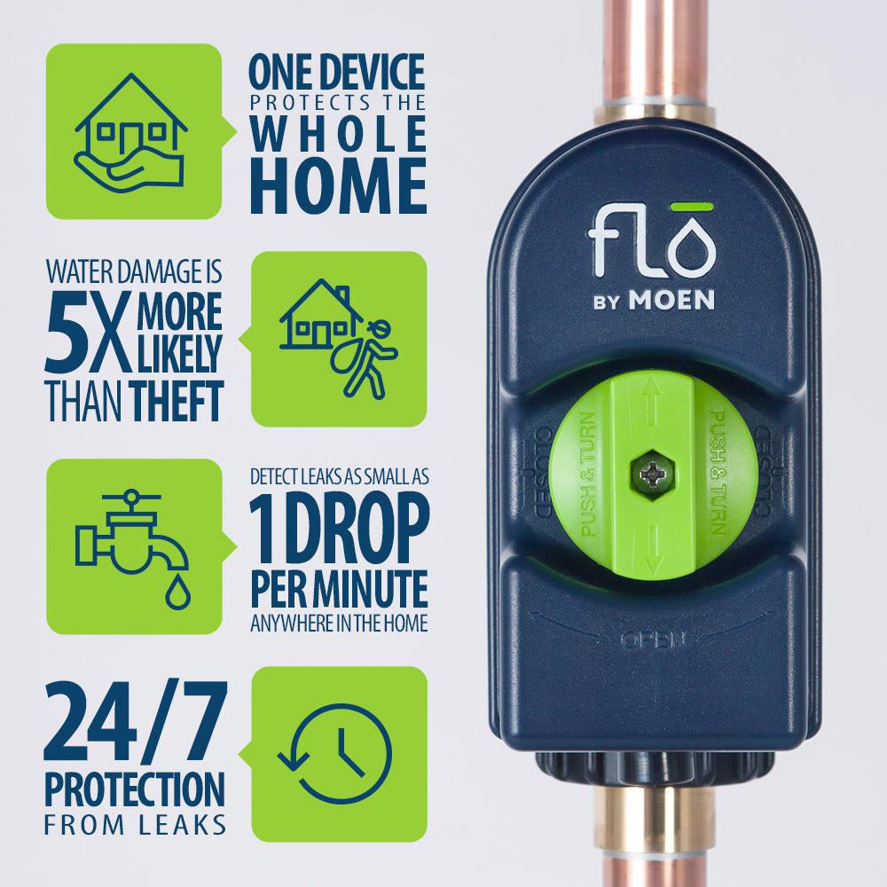 FLO by MOEN WATER LEAK DETECTION SYSTEM SETUP and INSTALLATION