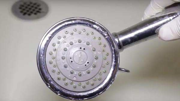 How to remove hard water stains from your showerhead the quick, safe, easy way!