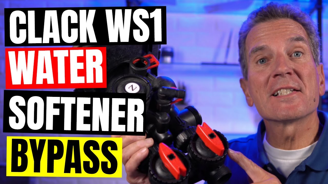 How to BYPASS CLACK WS1 Water Softener?