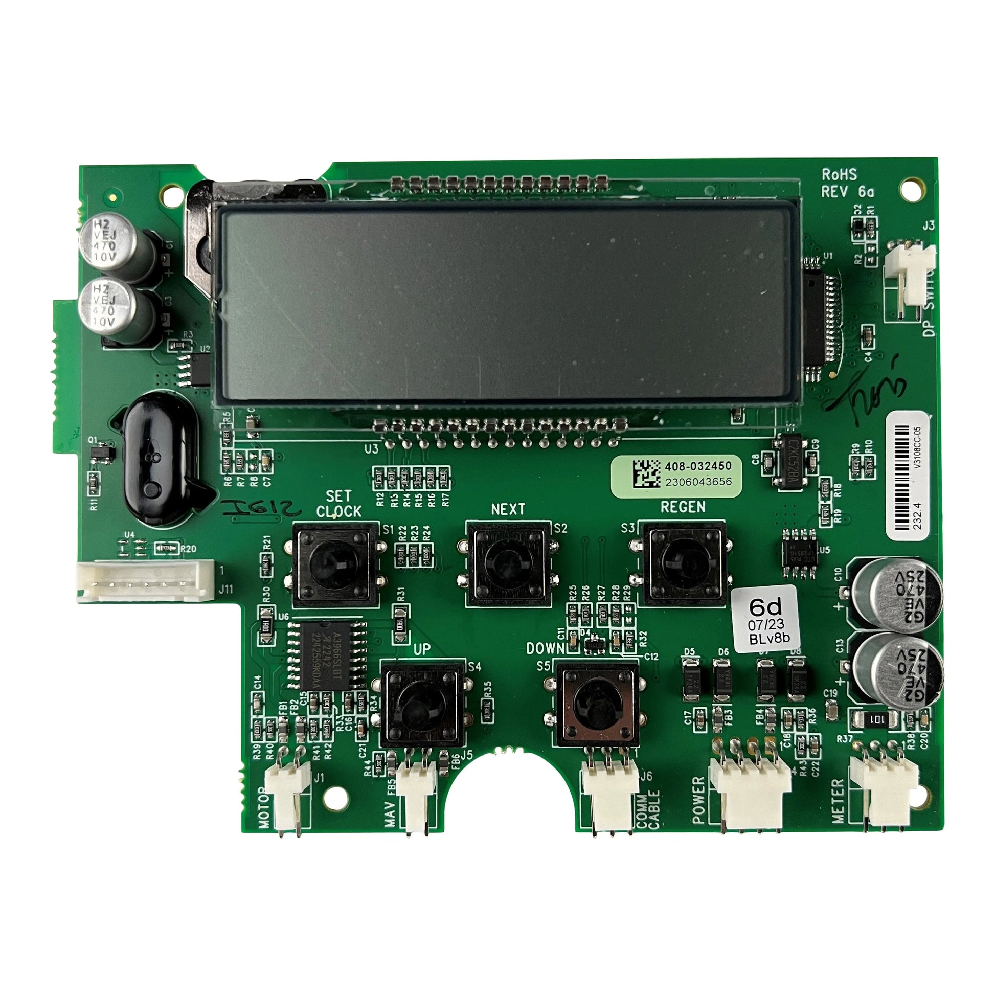Clack WS1 5 Button Valve Circuit Board V3108CC