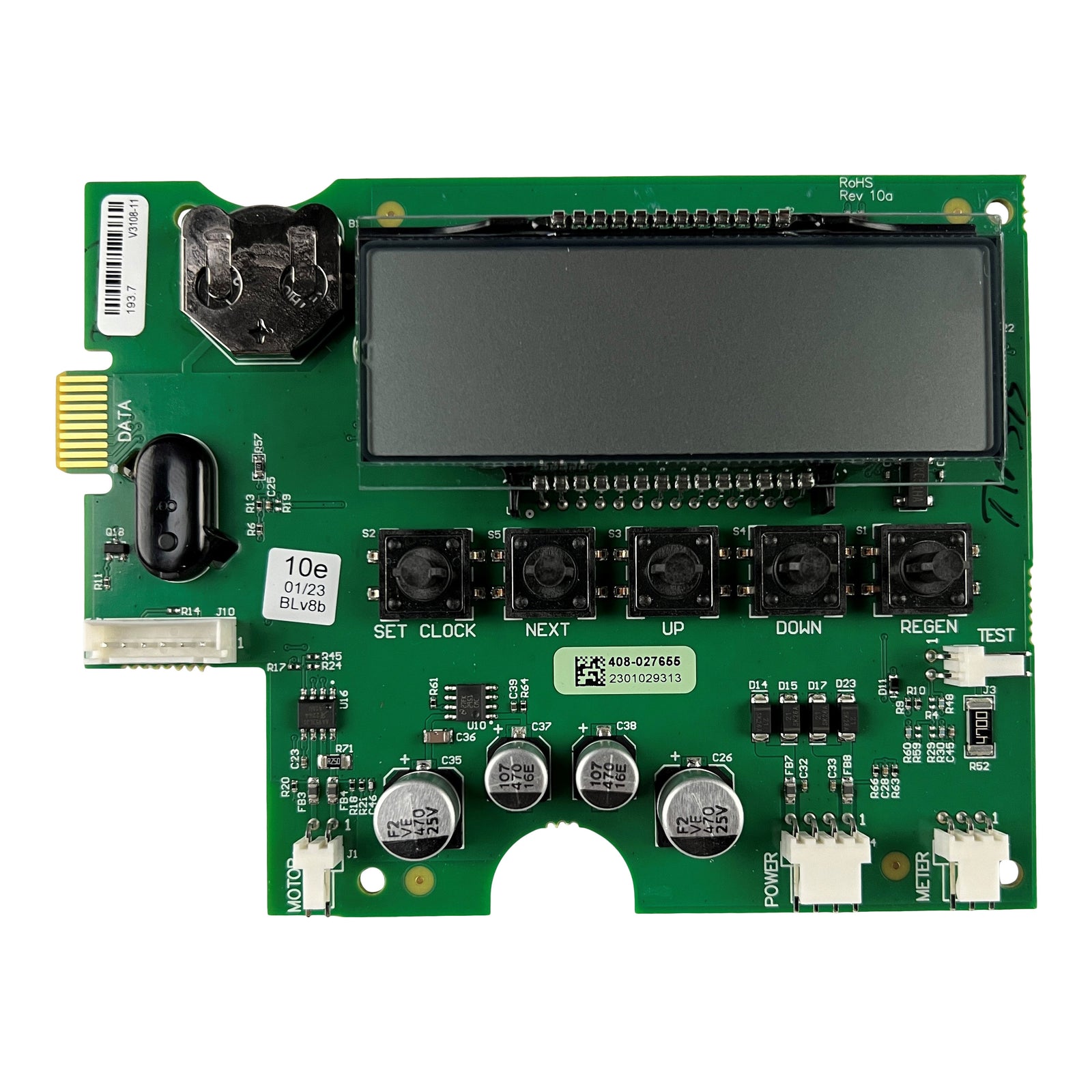 Clack WS1 5 Button Valve Circuit Board  V3108