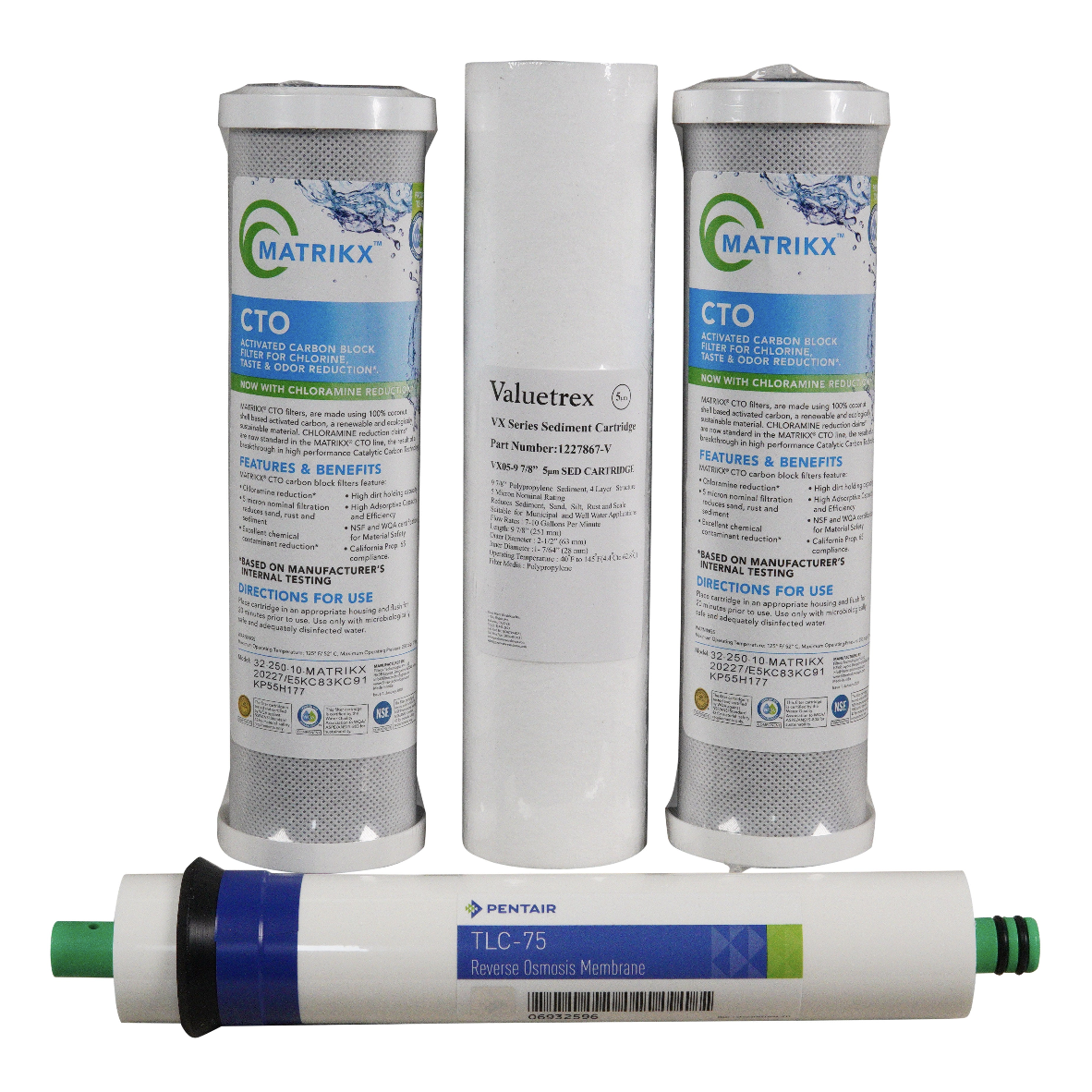 Generic Reverse Osmosis 4 Stage Filters & 50 GPD Membrane | Bundle