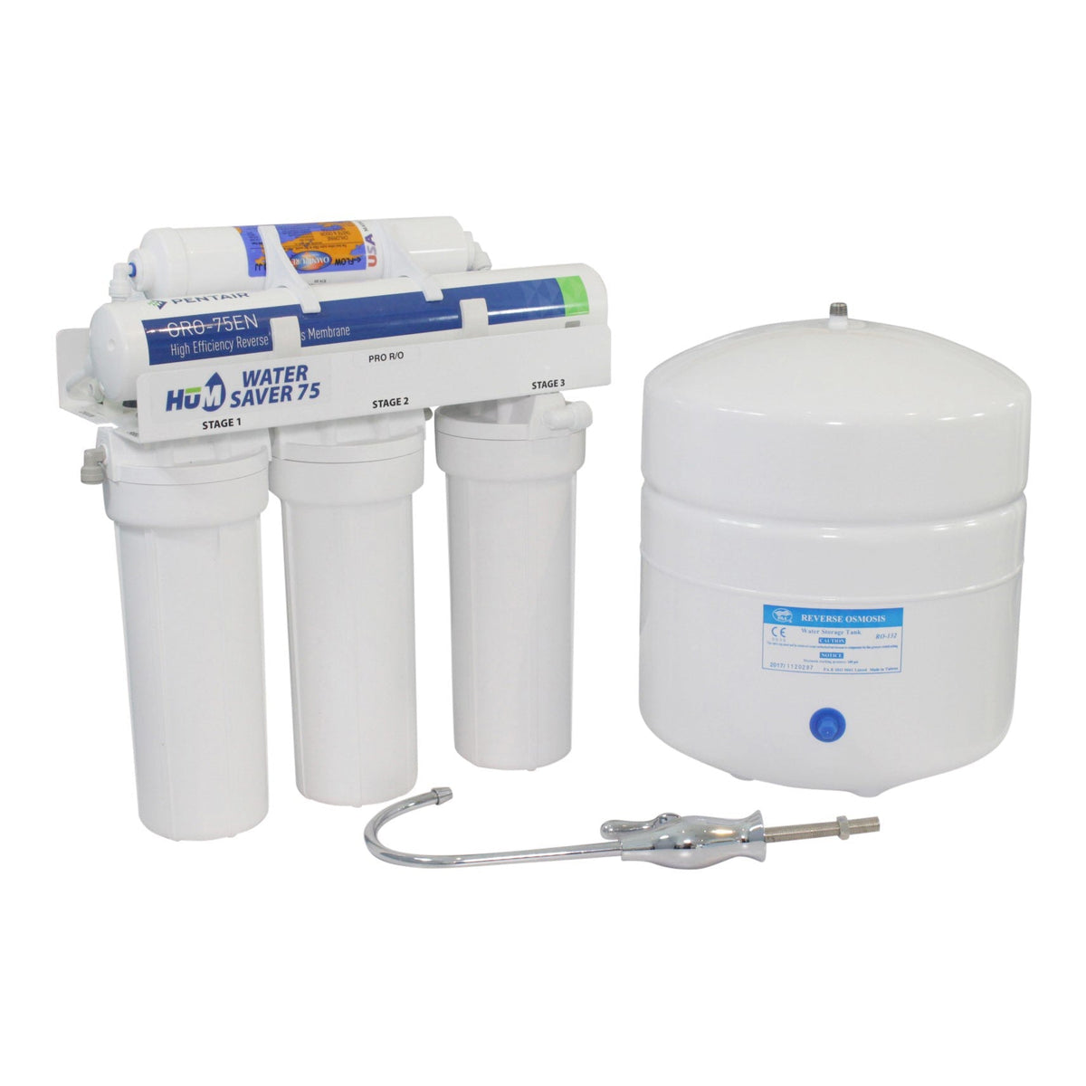HUM Water Saver 75 gpd Reverse Osmosis System