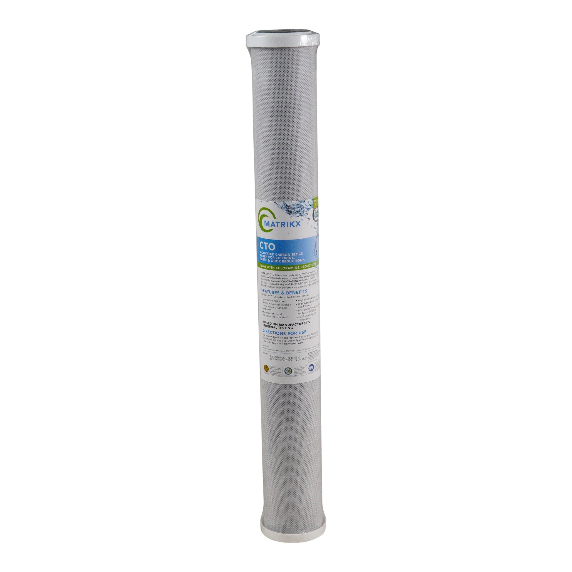 KX Matrikx 20" x 2.5" Carbon Filter 32-250-20-Green