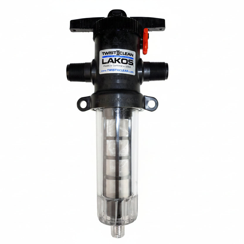 Twist II Clean Spindown Filter Housing - 1'' In/Out with 100 Mesh Sand Filter