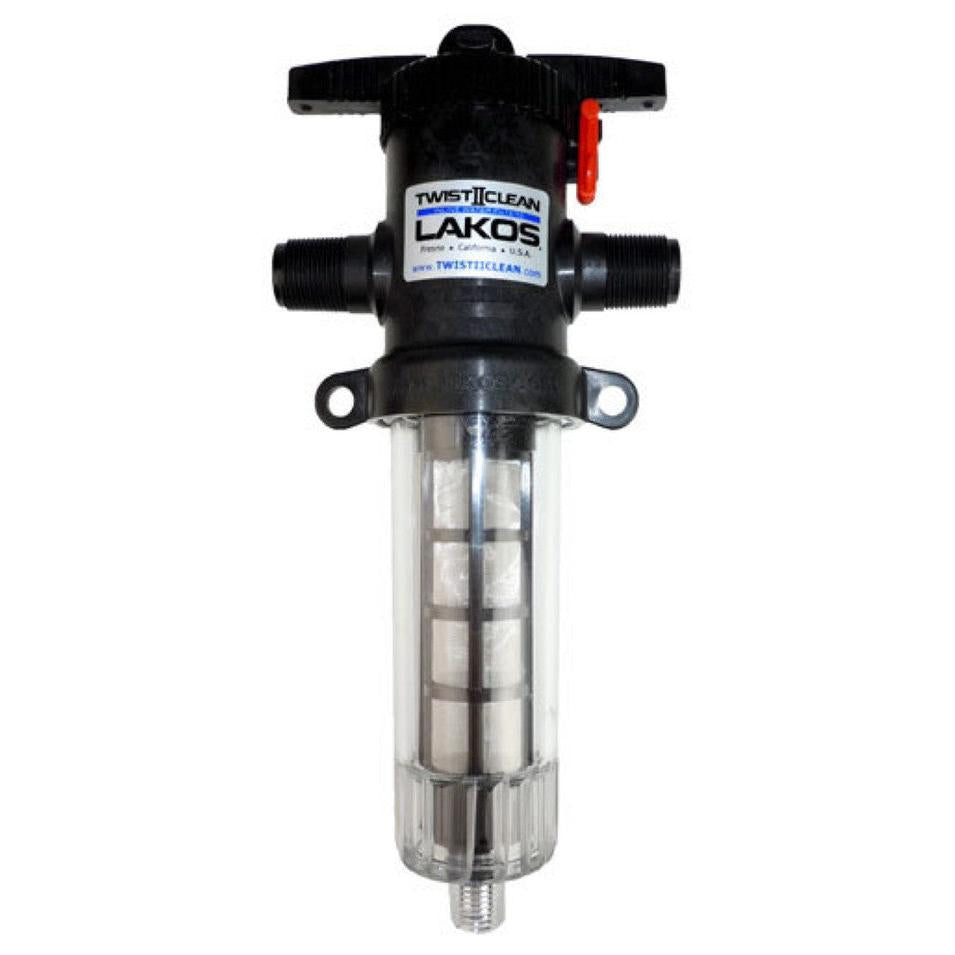 LAKOS Spindown Filter Housing - 3/4'' In/Out with 100 mesh sand filter