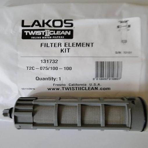 Twist II Clean Spindown Filter Replacement-100 Mesh-Gray