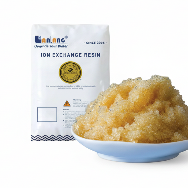 LanLang Water Softening Cation Resin 8% Crosslinked - 1 Cubic Foot
