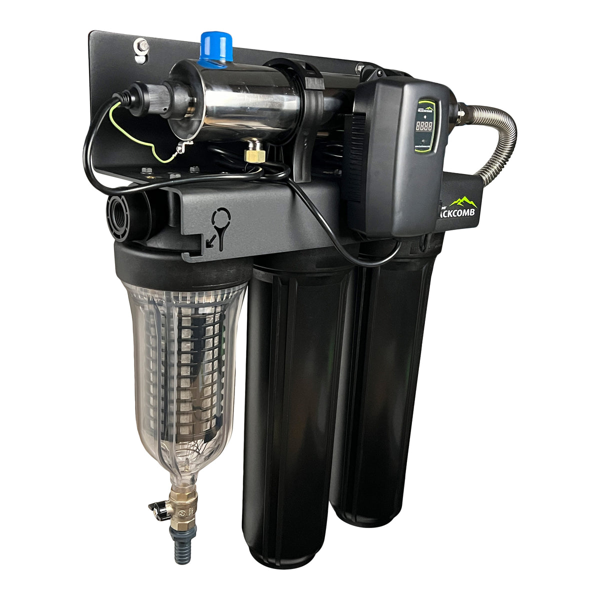 Luminor Blackcomb Trio 15 gpm Rack UV System LBH4-Z122 Side