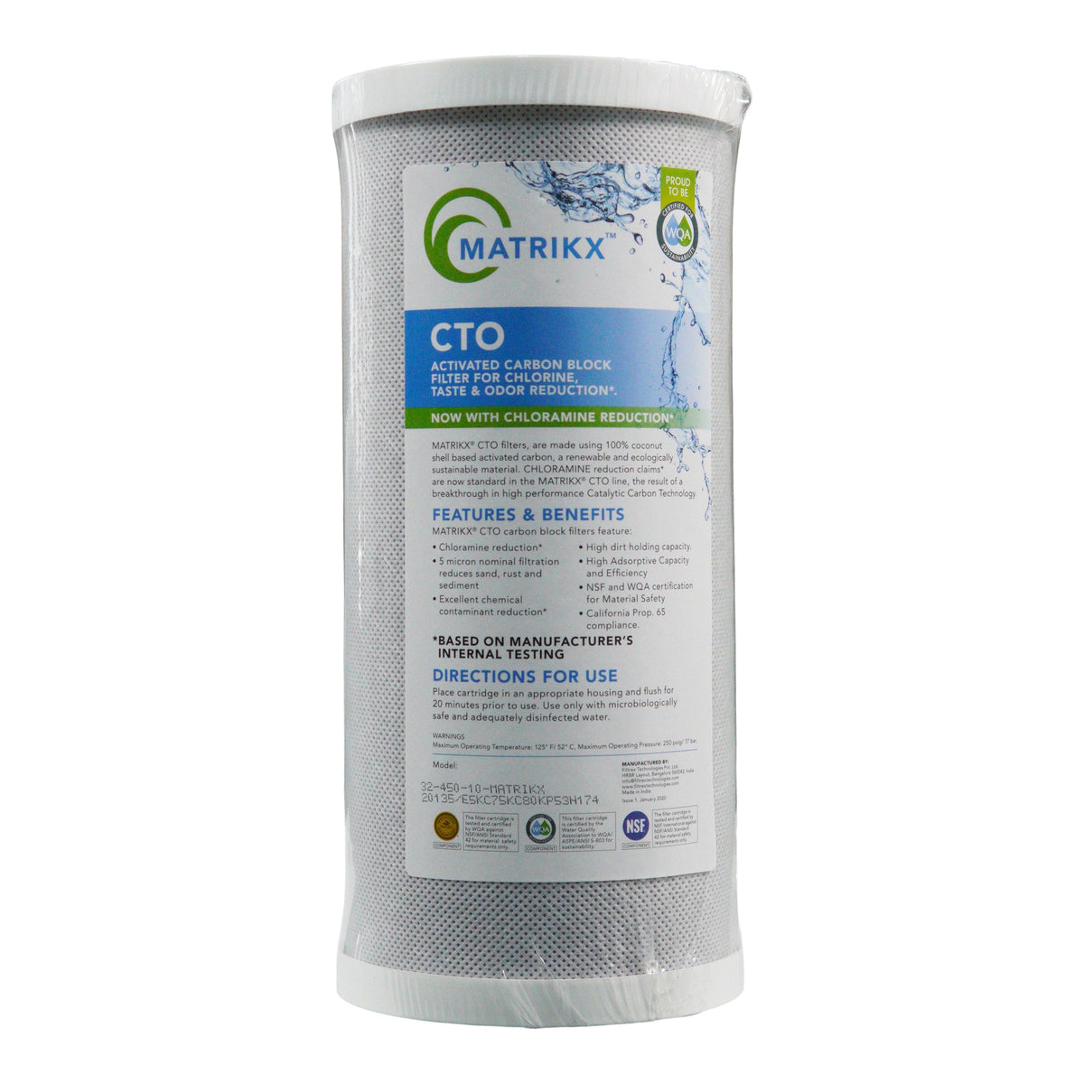 Combo Filter Pkg for 10&quot; Big Blue One 50-5 Sediment One Carbon | Bundle