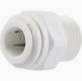 John Guest 1/4&quot; OD x 1/2&quot; NPTF Push-to-Connect Male Connector Part PP010824W