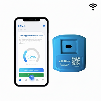 EZsalt Sensor 3.0 Wi-Fi Salt Level Monitor for Water Softener Brine Tanks