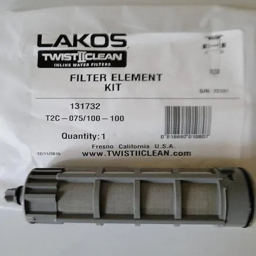Twist II Clean Spindown Filter Replacement-100 Mesh-Gray