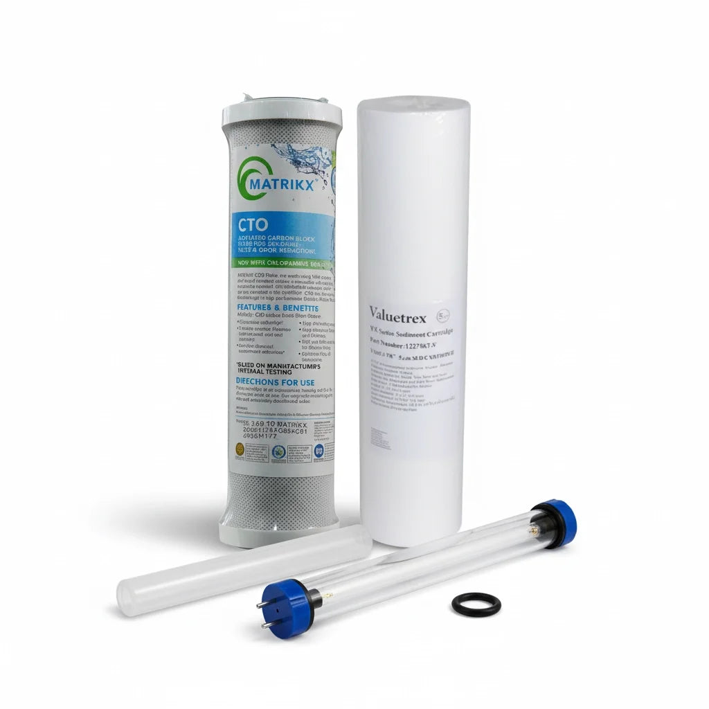 UV Dynamics MR180E-TP2S/110 Lamp, Sleeve and Filters | Bundle