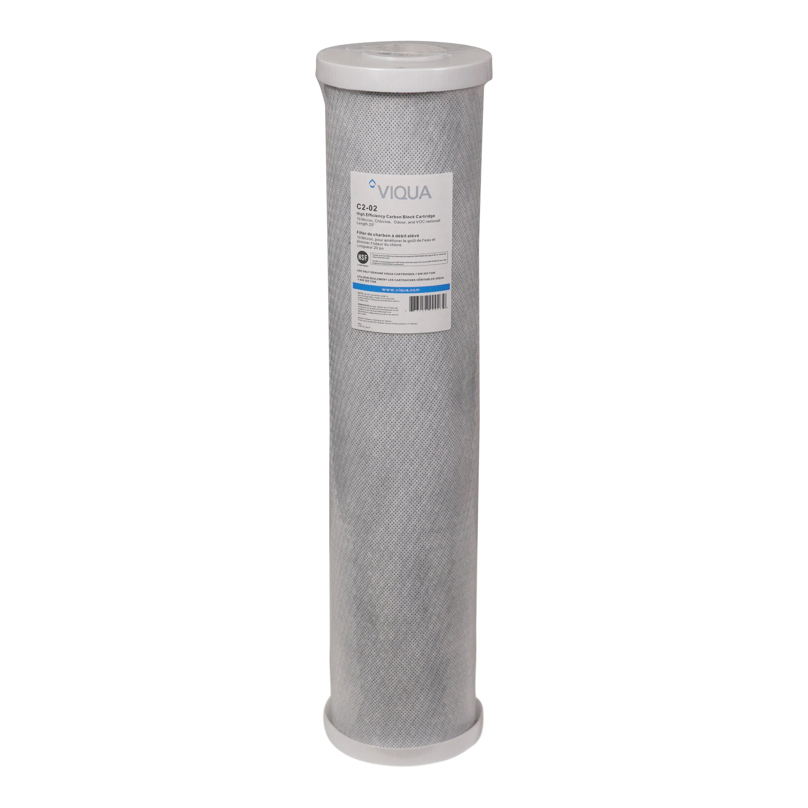 Viqua 20" BB Modified 10 M Carbon Block Water Filter #C2-02