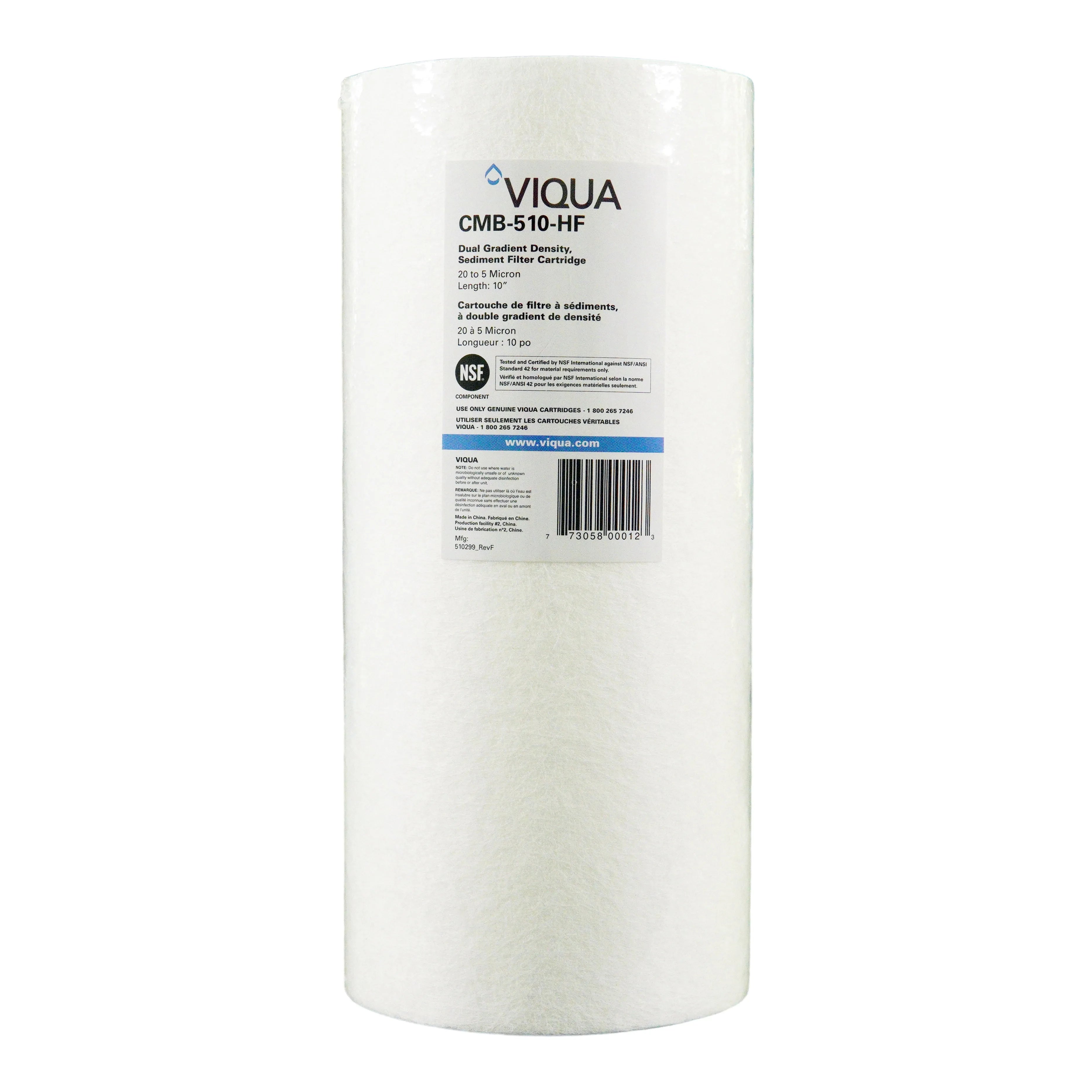 Viqua 5 Micron Pre Sediment Filter CMB-510-HF for IHS12-D4