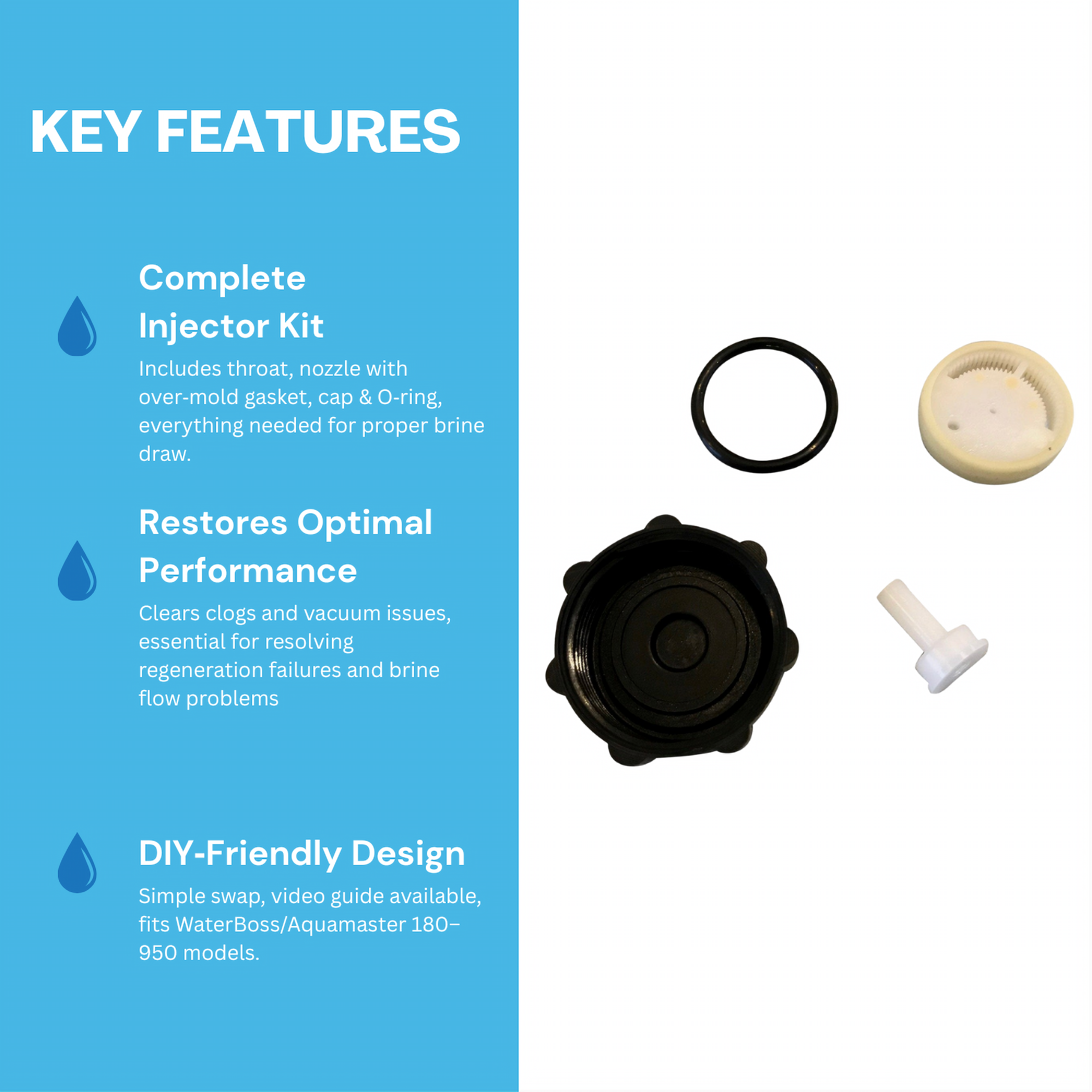 WaterBoss Replacement Injector Assembly 93504