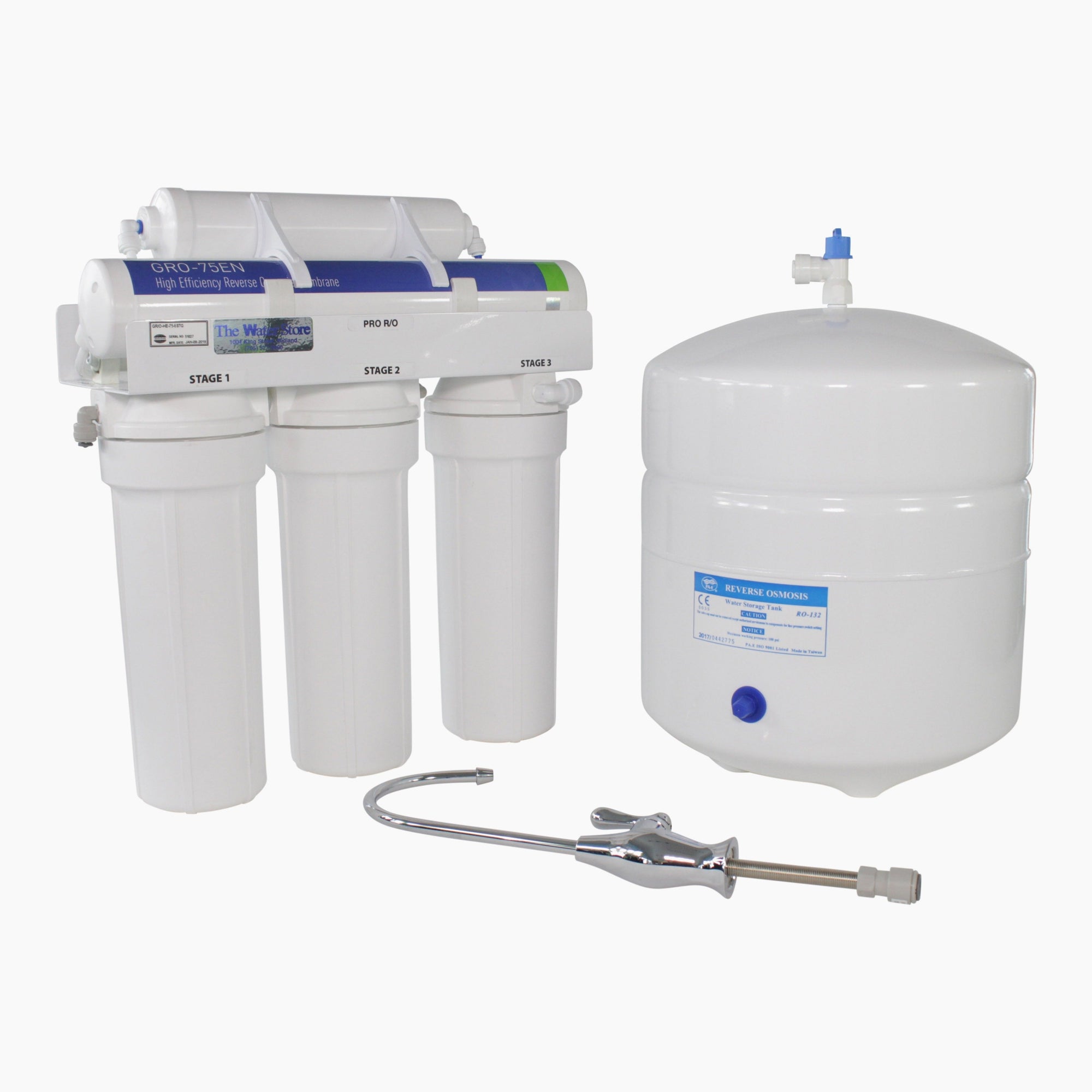 Water Saver Reverse Osmosis System with 75 Gallons Per Day