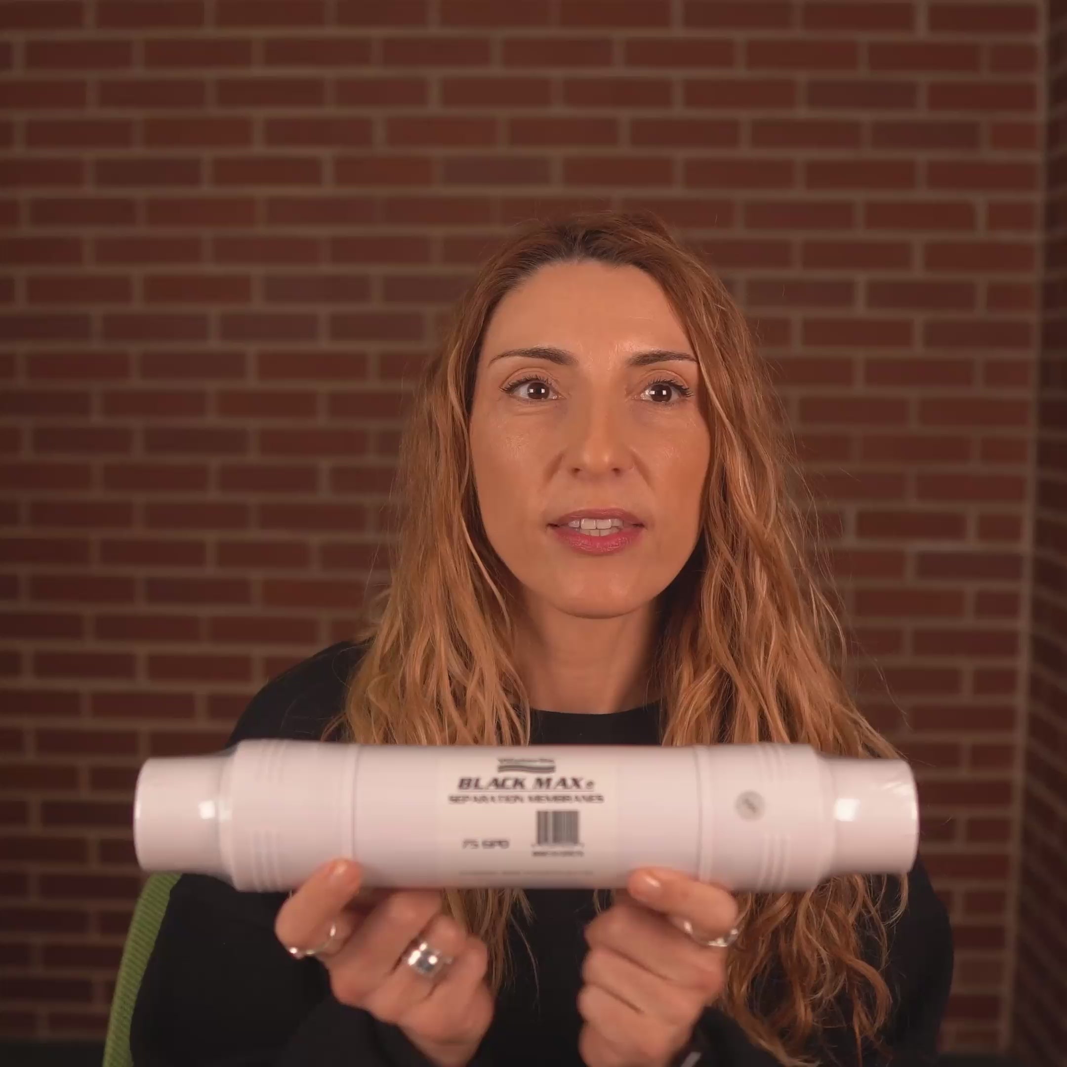 Load video: Black Max Encapsulated Reverse Osmosis Membrane – 75 GPD