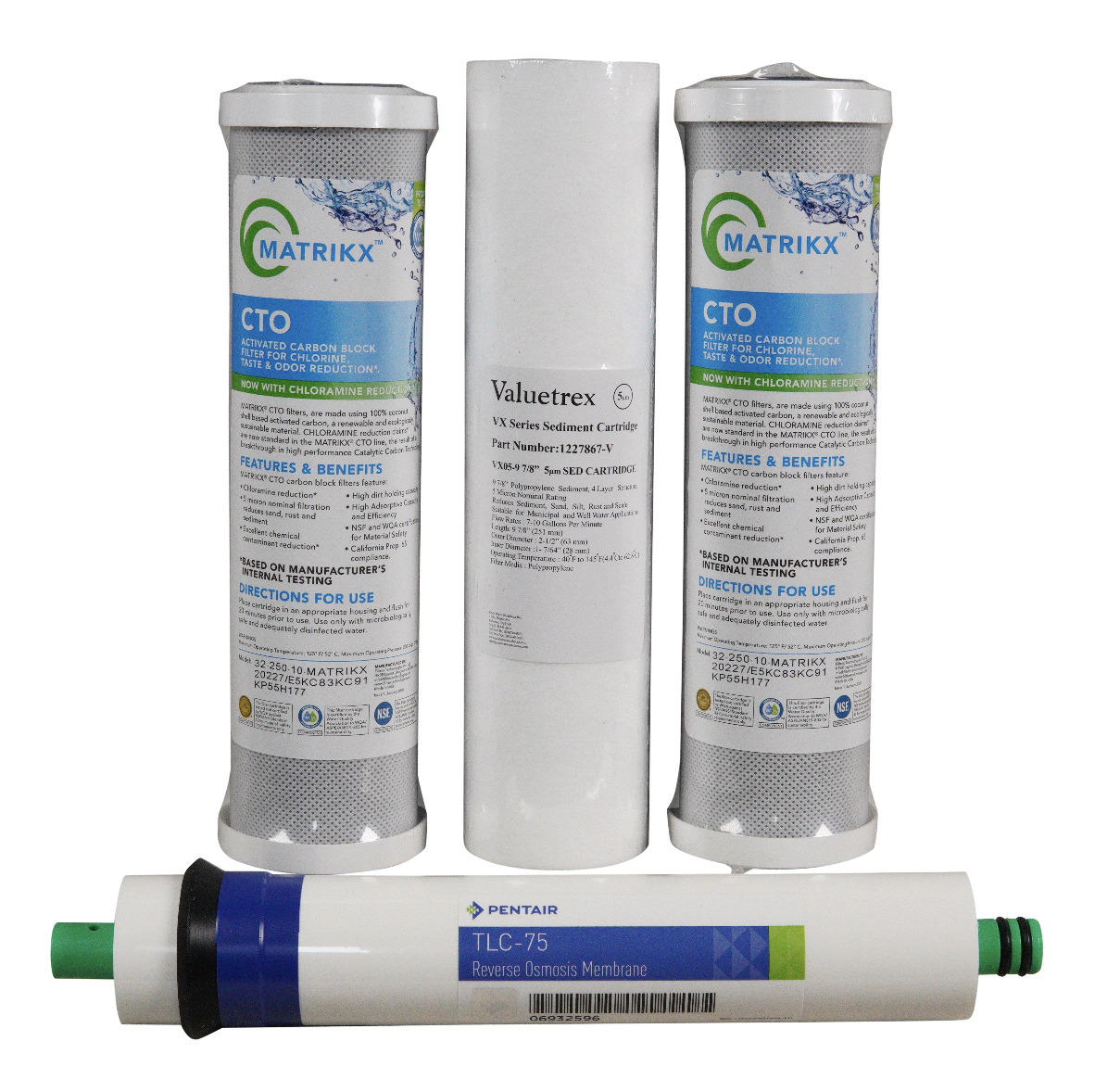 Generic Reverse Osmosis 4 Stage Filters &amp; 50 GPD Membrane | Bundle