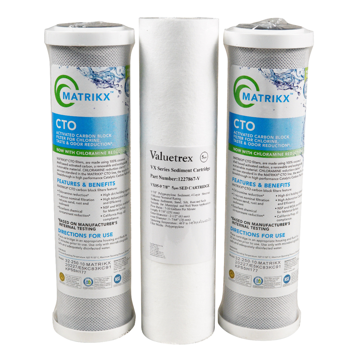 Generic Reverse Osmosis 4 Stage Combo Pack 3 Filters Bundle