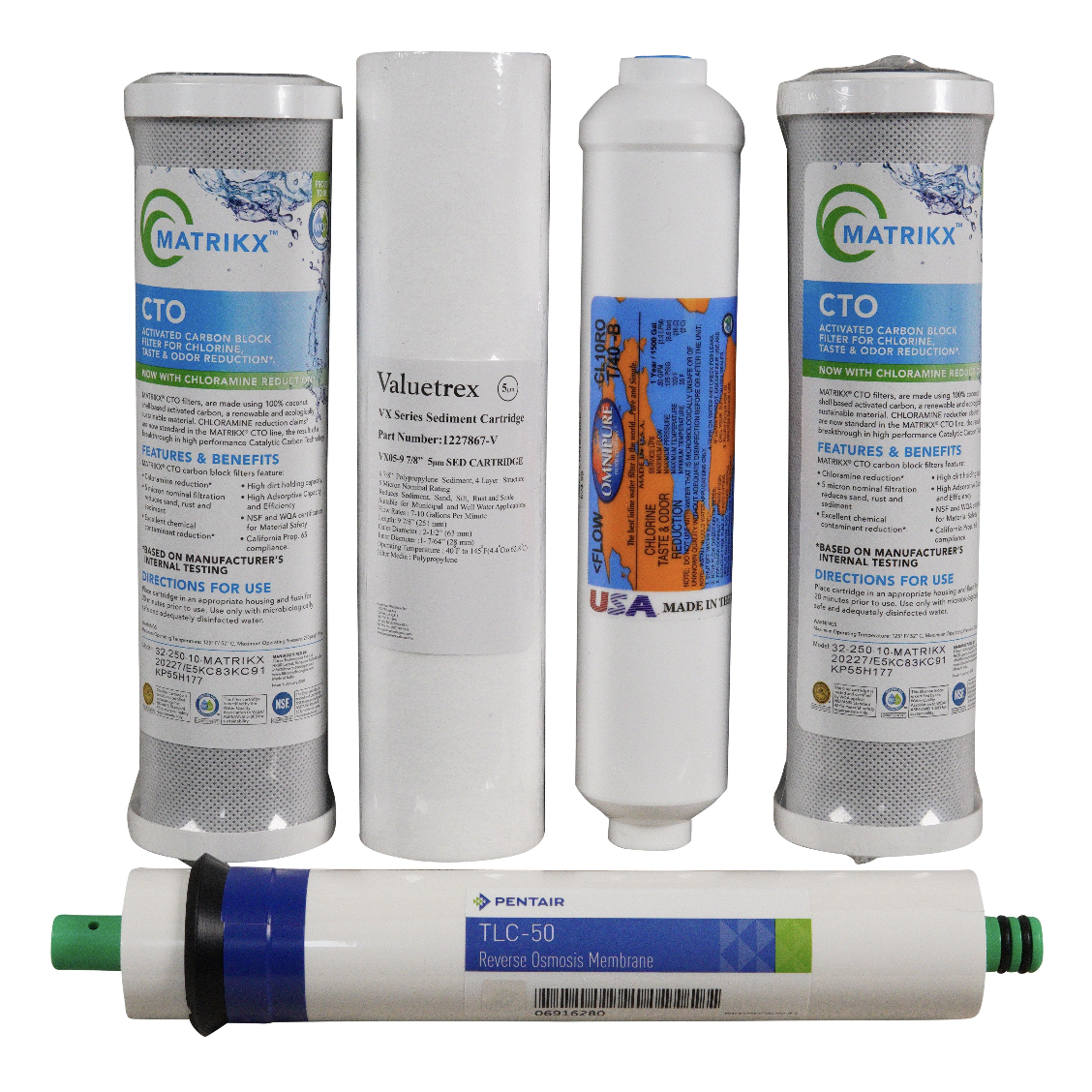 Goldline Reverse Osmosis Combo Filters &amp; Membrane | Bundle