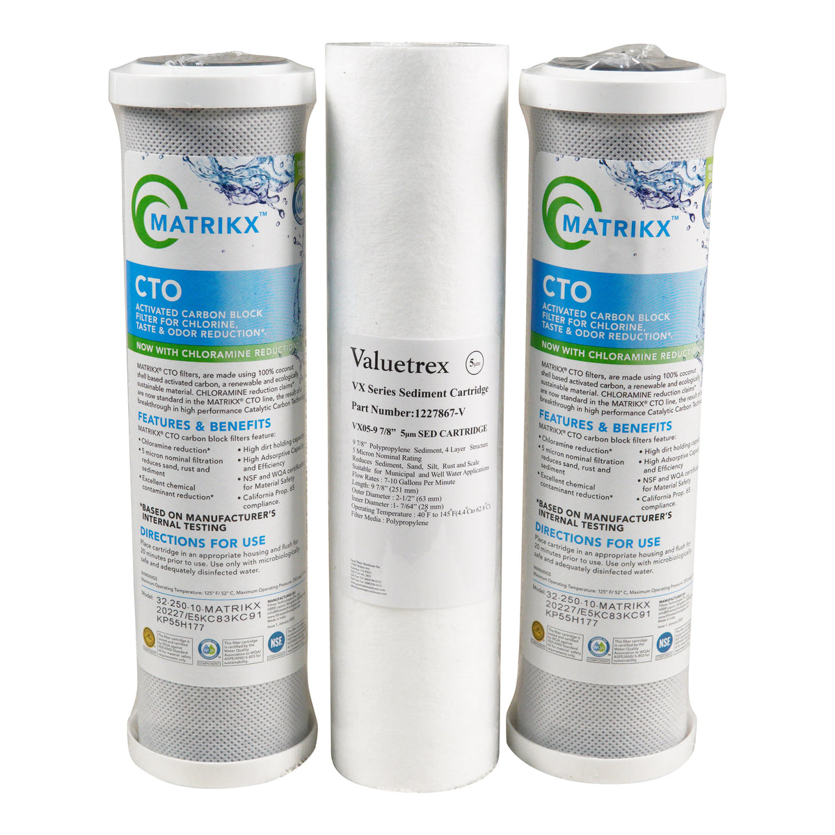 Generic Reverse Osmosis 4 stage Combo Pack -3 filters