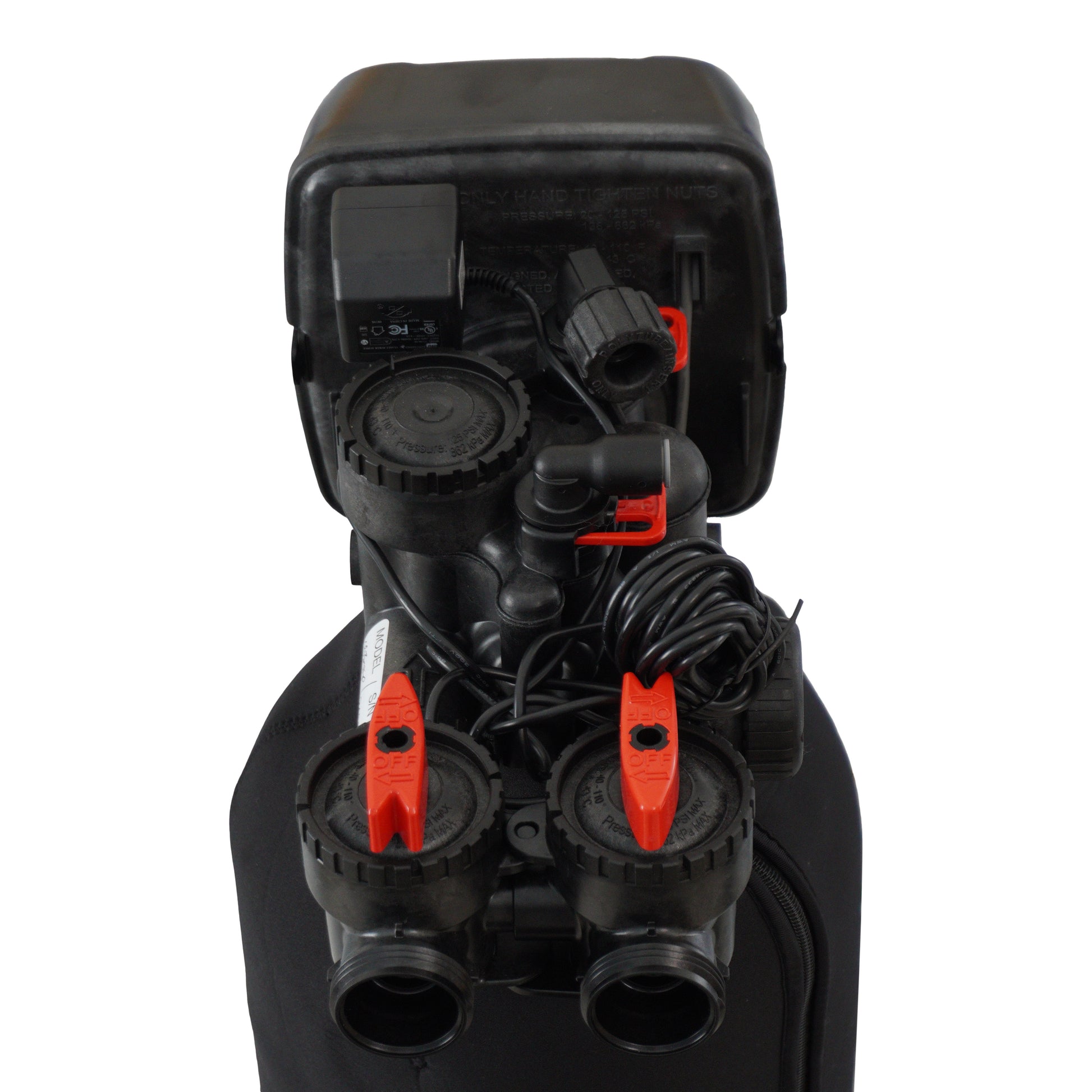 HUM Metered Water Softener 90,000 Grain Capacity Top View