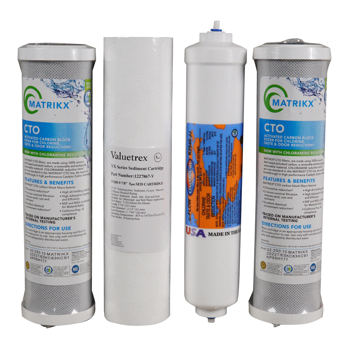 Water Saver 75 R/O Combo Pack 4 Replacement Filters