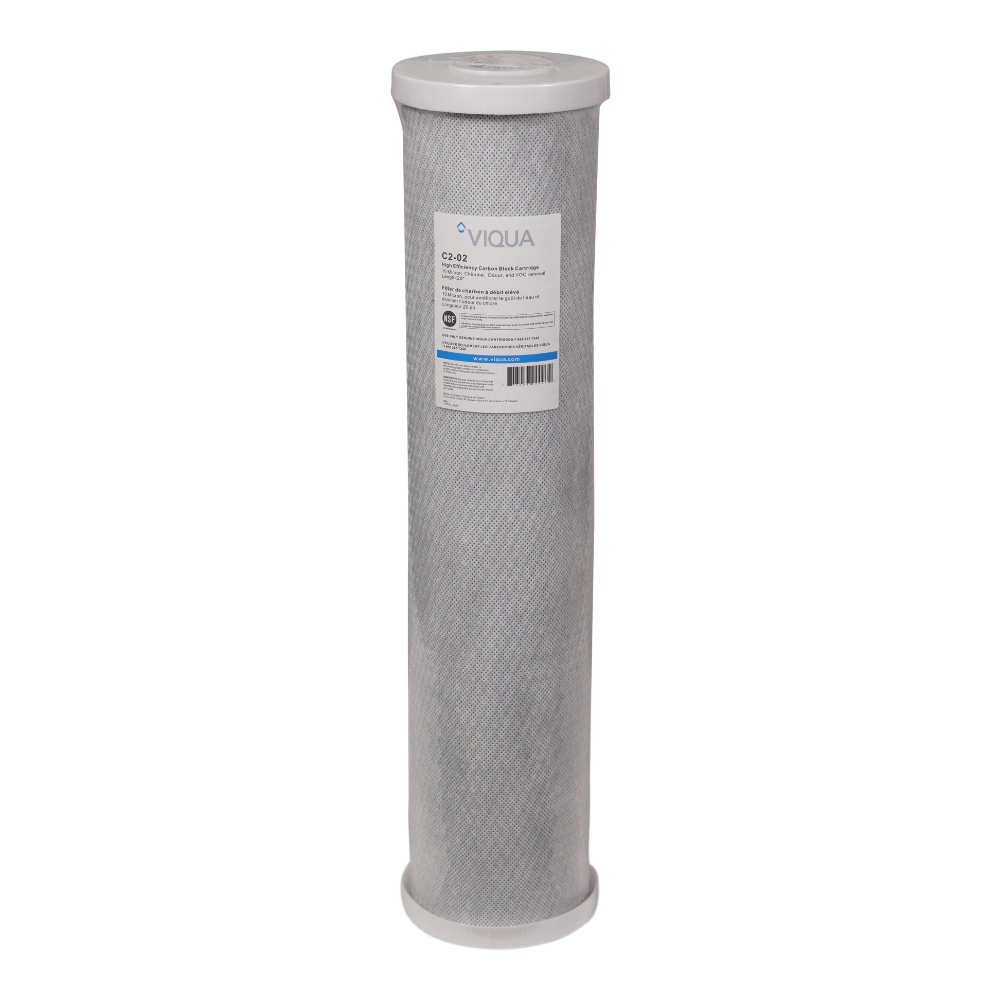 Viqua 20" BB Modified 10 M Carbon Block Water Filter #C2-02