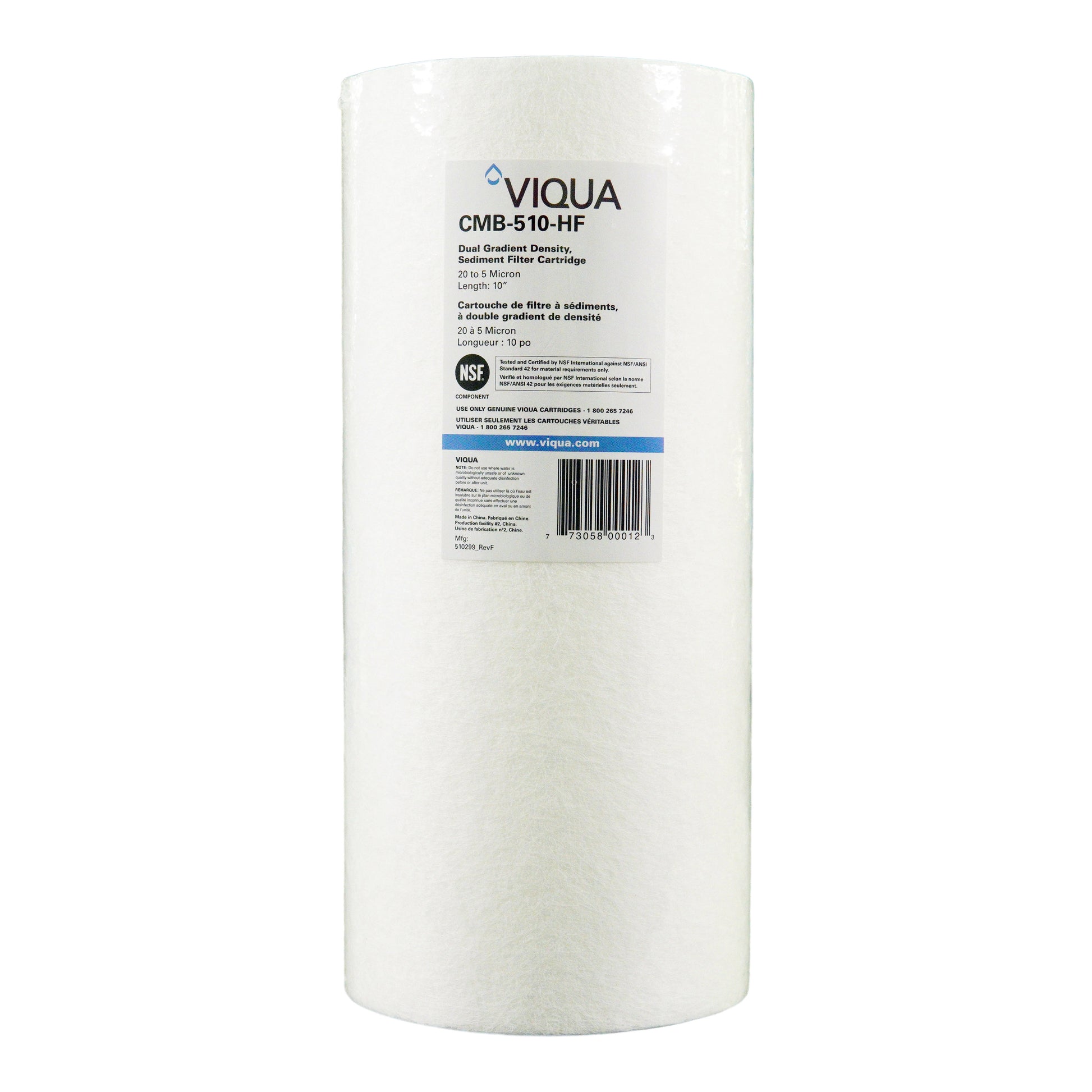 Viqua 5 Micron Pre-Sediment Filter CMB-510-HF for IHS12-D4