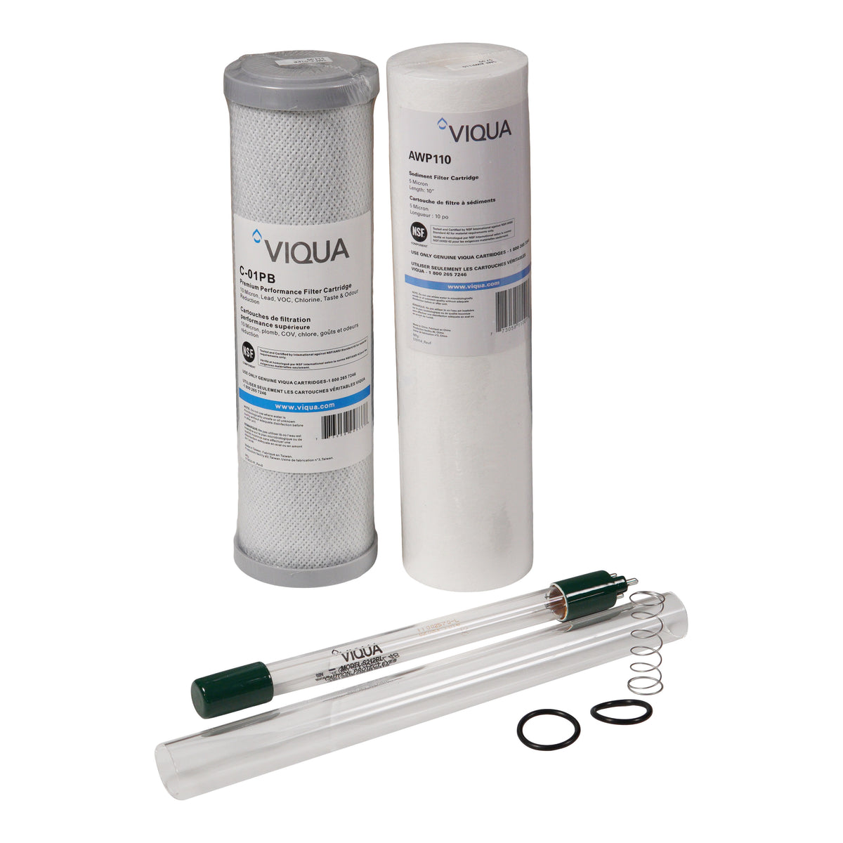 Viqua VT1-DWS Lamp, Sleeve and Filters Bundle
